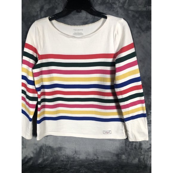 Talbots Sweater Pull Over Women’s  Authentic Adult Size Small 100% Cotton - Picture 2 of 14